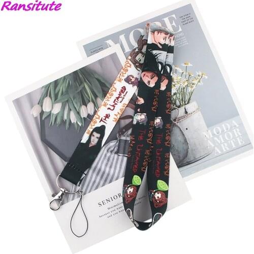 Ransitute R1715 Anime Keychain Tags Strap Neck Lanyards For Keys ID Card Pass Gym Mobile Phone USB Badge Holder DIY Hang Rope
