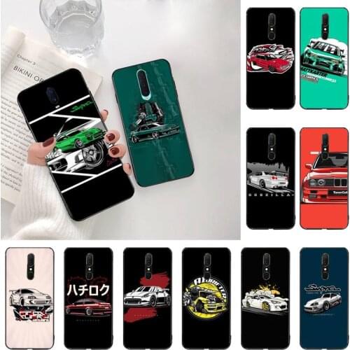 YJZFDYRM JDM Tokyo Drift Sport Car Luxury Phone Case For Oppo A5 A9 2020 A5S Reno2 z Renoace 3pro Realme5Pro