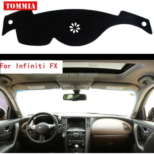 TOMMIA Interior Dashboard Cover Light Avoid Pad Photophobism Mat Sticker For Infiniti FX Series