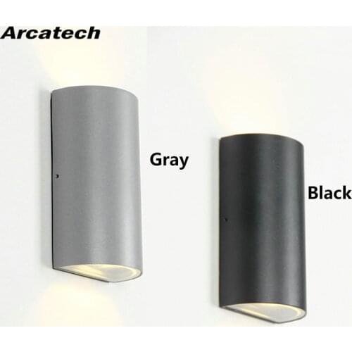 Outdoor Waterproof Wall Lamp Waterproof IP65 Porch Garden Lights Sconce COB Chip up Down Light Aluminum Wall Light Lighting NR45