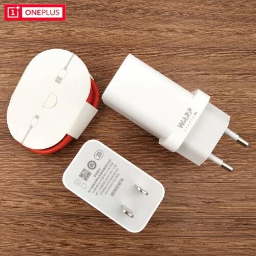 Oneplus 8 pro Warp charger USB 1M Type-C Cable 5V 6A 30W Dash Fast Wall Charging For One plus 1 + 7T 7 Pro 6 6t 5 5t 3t