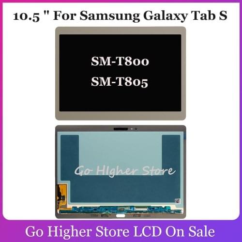10.5" For Samsung Galaxy Tab S LCD SM-T800 SM-T805 T805 T800 LCD Display Screen Touch Digitizer Assembly Screen Free Tools