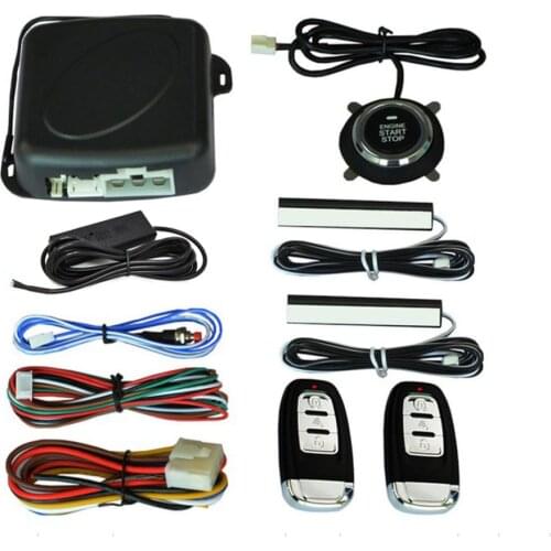 10pcs Auto car start stop engine system with keyboard PKE Keyless Entry Engine Alarm System set password open/close door