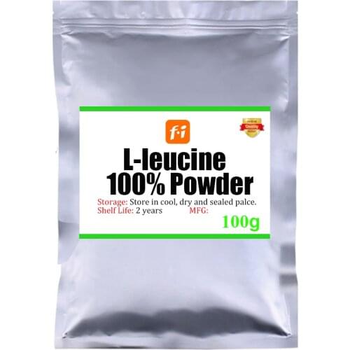 100g-1000g 100% pure L-leucine powder, amino acid leucine, leucine glutamine, energy enhancing amino acid, nutritional supplemen