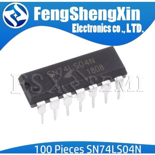 100pcs/lot SN74LS04N DIP-14 SN74LS04 74LS04 HD74LS04P 74LS04N DIP IC