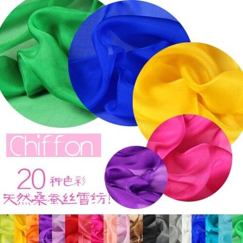 135cm wide 6mm thin silk cotton thin chiffon fabric suitable to summer dress shirt clothes lining comfortable material