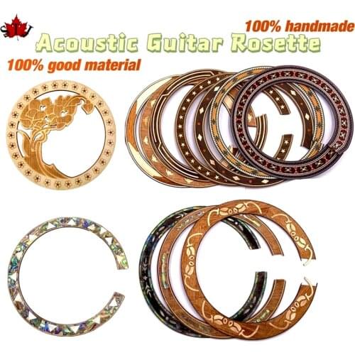 2/5/10pcs Acoustic Guitar Rosette Circle Sound Hole.Classical/Folk Guitar Decal Accessories,Exquisite pure handmade products