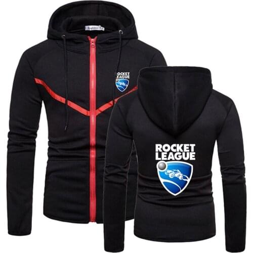 2021 Rocket League Printing Mens Zipper Muscle Sportswear Quality Comfortable Fitness Sweatshirts Solid Harajuku Color Hoodies