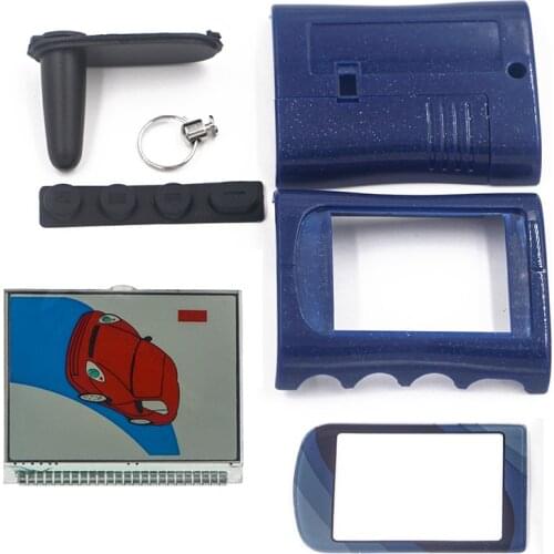 Russian version MA Case keychain +lcd display for Scher Khan magicar A lcd remote two way car alarm system M A