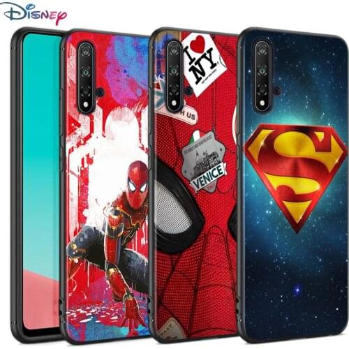 Black Soft Cover Avenger Marvel Superhero For Huawei Nova 8 7 6 SE 5T 7i 5i 5Z 5 4 4E 3 3i 3E 2i Pro Phone Case