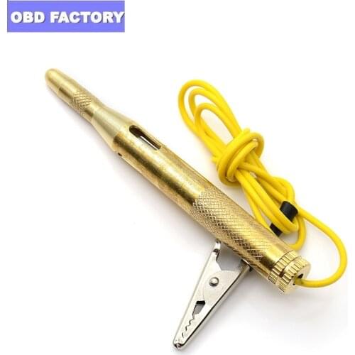 Diagnostic Tools DC 6V 12V 24V Copper Auto Car Light Circuit Tester Lamp Voltage Test Pen Detector Probe Light System Test