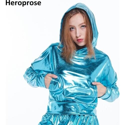 Wholesale exclusive new fashion 2018 spring summber bright jazz Loose unisex Top stage performance wear hip hop dance jackets