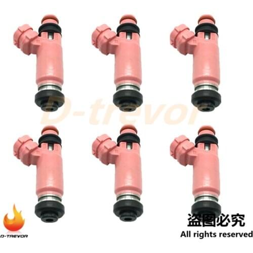 6PCS OEM Fuel Injector Nozzle 195500-3910 16611-AA370 For Subaru STI WRX Forester 2.5L 2006-2012