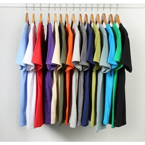 Wholesale Drop-Ship T Shirts Men Women 100% Cotton Short Sleeve Solid Male Female Tshirts Tees O-Neck Plus Size 4XL Tee shirt