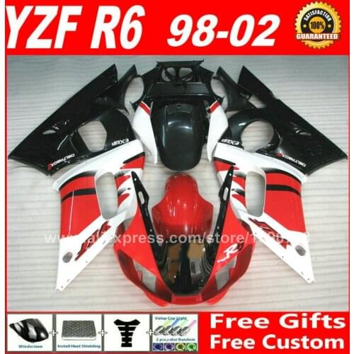 OEM replace Fairings kit for 1998 - 2002 YAMAHA YZF R6 plastic parts yzfr6 1999 2000 2001 98 99 00 01 02 fairing kits Z5CG
