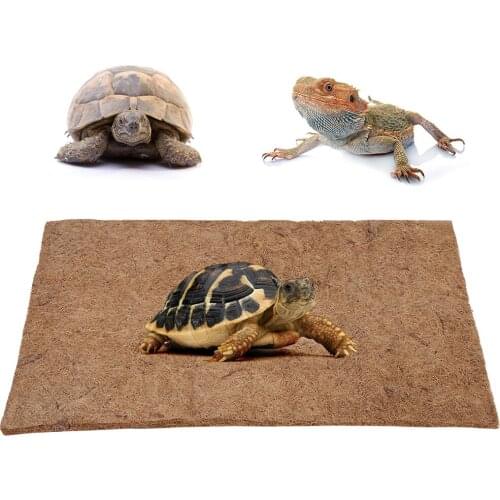 Reptile Coconut Fibre Carpet Bottom Mat Lizards Terrarium Cage Landscaping Floor Pad