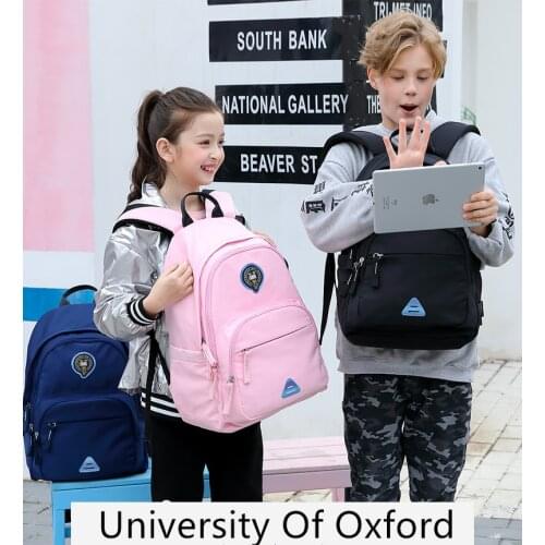 University Of Oxford fashion backpack waterproof children school bag for girls boys