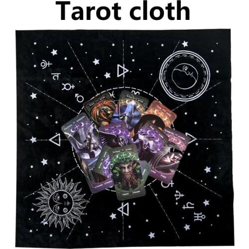 New Tarot Tablecloth Professional Tarot Divination Card Tablecloth 12 Constellations Astrology Divination Accessories Desk Cover