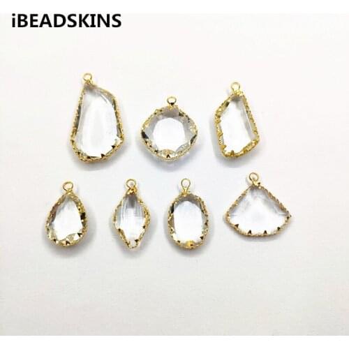 New arrival! 50pcs Copper with Crystal charm/Connectors for Necklace,Earrings parts,Earring Accessories,hand Made Jewelry DIY