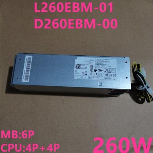 New PSU For Dell 7080MT 7070MT 7060MT 3050M 260W 6Pin Power Supply D260EBM-00 L260EBM-01