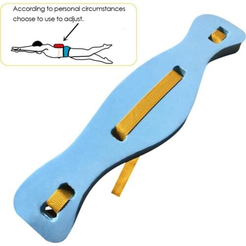 Back Float EVA Kickboard with Adjustable Nylon Belt for Children Swimming Training Board Floating Plate Pool Training Aid Tools
