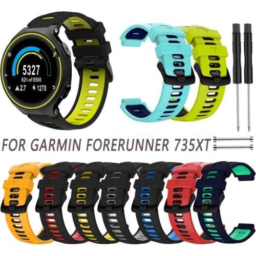 Suitable Strap For Garmin Forerunner 735xt 220 230 235 620 630 Bracelet Silicone Steel Buckle Strap For Garmin Accessories TXTB1