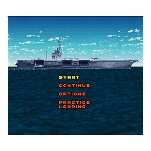 Turn and Burn - No-Fly Zone NTSC Version 16 Bit 46 Pin Big Gray Game Card For USA Game Players