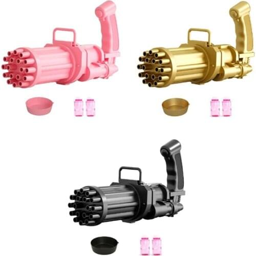 57BF Gatling Bubble Machine Summer Outdoor Toys for Toddlers Kids