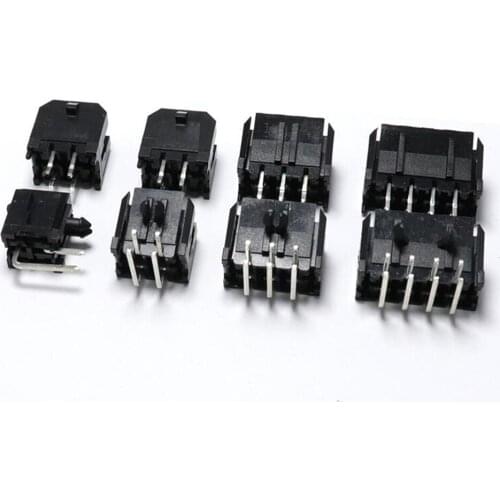 Molex 3.0mm connector small 5557 female socket Staight/Curved needle for PC notebook power wire 2*1P 2 3 4 5 6 7 8 9 10 11 12Pin