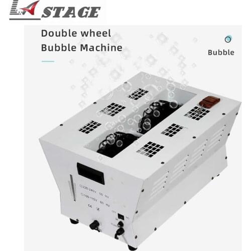 Special Effects Bubble Smoke Control 450Watt Vertical Stage Lighting Double Wheels Metal Wedding Big Bubble Maker Machine
