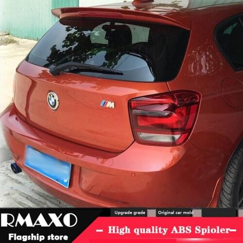For BMW F20 F21 Spoiler 2015-2018 BMW 1 series 116i 120i 118i M135i ABS Material Car Rear Wing Primer Color Rear Spoiler