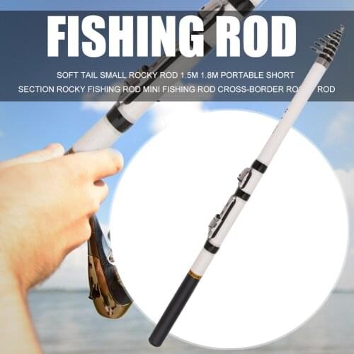 Telescopic Rock Fishing Rod Spinning Fly Carp Feeder Rod Mini Fishing Pole FRP Carbon Fiber Telescopic Fishing Rod fishing pole