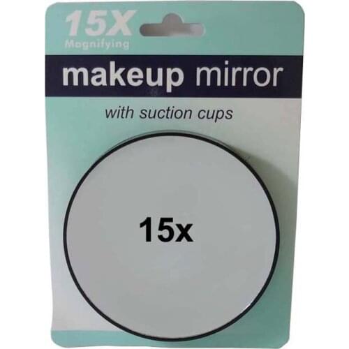 15X Mirror Make Up Magnifier Cosmetic Magnifying Face Care Bathroom Compact Mirror for Makeup #MF015 10x/lot