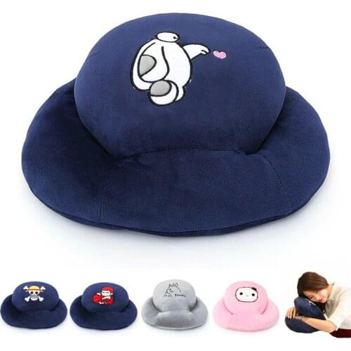 1Pcs Fashion Soft comfortableCute Animal Lay sleeping pillow Cartoon Baymax nap pillow Portable Therapy Support Travel Pillow