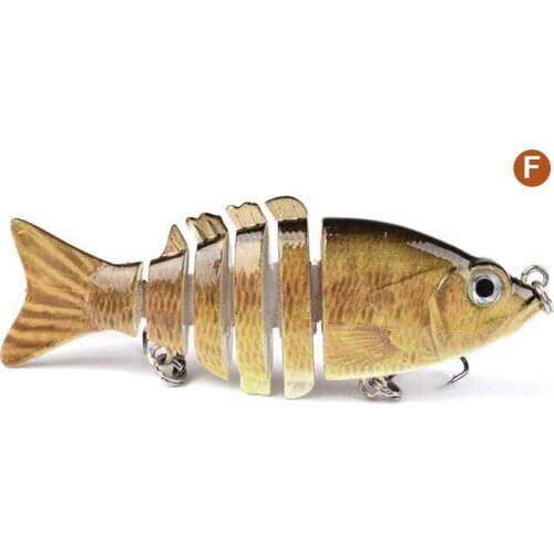 1 Pc 9cm Multi Jointed Bass Fishing Lure Lifelike Swimbait Crankbait Hard Bait Fish Tackle Minnow