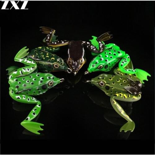 2pcs Frog Lure 5cm/12g Soft Bass Bait Snakehead Lure Sinking Minnow Wobblers Plug Topwater Popper Frog Soft Fishing Lures Tackle