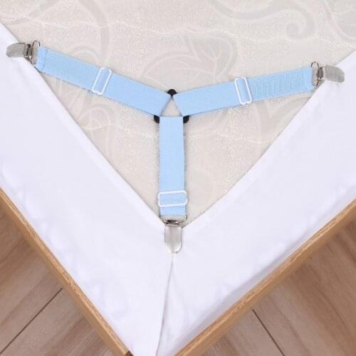 4pcs/lot Elastic bed sheet holder,slip-resistant sheet clips,mattress cover holders,blanket clips,adjustable retainer for sheet