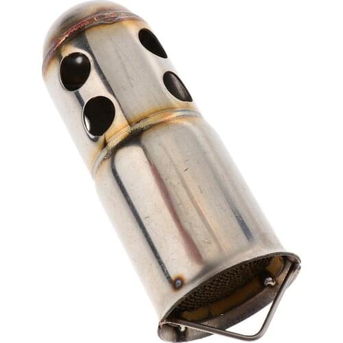 51mm Motorcycle Stainless Steel Exhaust Muffler Pipe DB Killer + Removable Silencer Universal for Yamaha