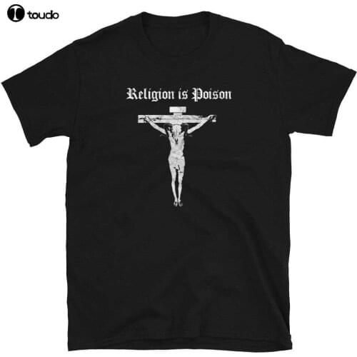 Antichrist Atheist Occult Gothic Punk Satan Religion Poison design T-shirt
