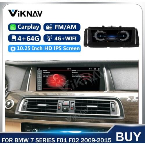 Android 2 din Car Radio For BMW 7 Series F01 F02 2009-2015 Stereo Navigation GPS Multimedia Player HD Screen 4+64 Tape Recorder