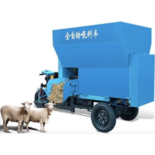 3 cubic meters Capacity electric Vehicle cattle and sheep spreader, automatic feeder for cattle farm