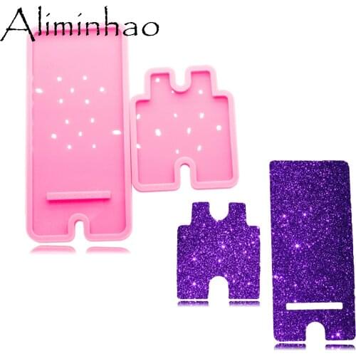 DY0319 Shiny Phone Stands Available Silicone Molds DIY Epoxy Resin Moulds Craft