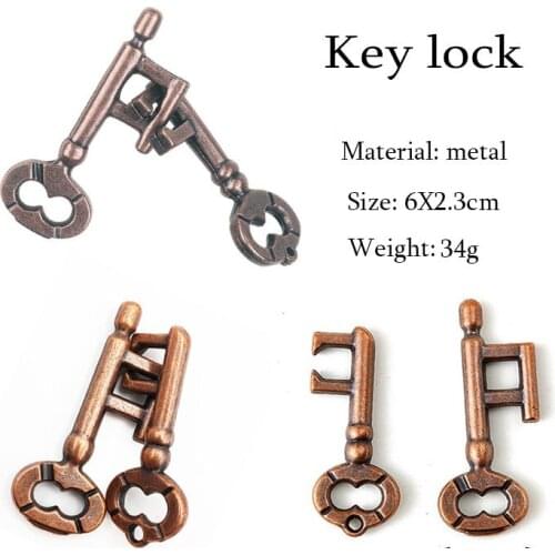 Key lock unbuckle Luban puzzle lock childrens adult educational toys decompression artifact