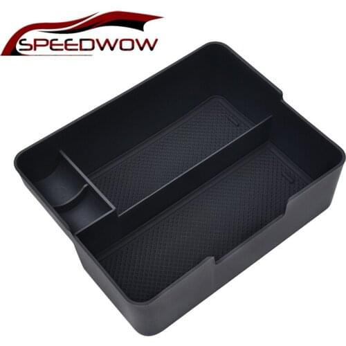 SPEEDWOW Car Central Armrest Storage Box Center Console Organizer Case For Tesla Model 3 2017 2018 2019 Car Interior Accessories