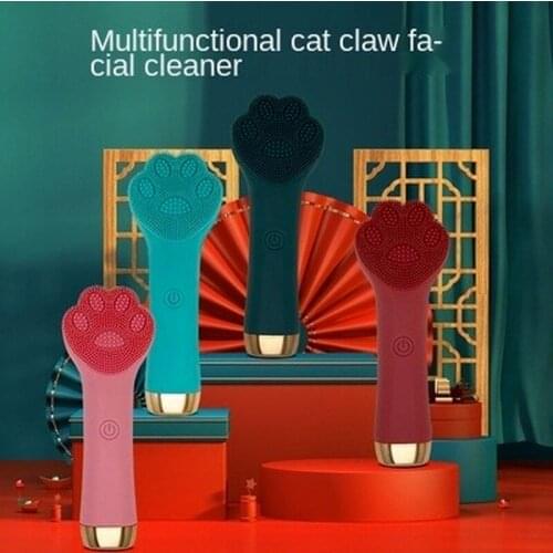 Cats Claw Facial Cleansing Instrument Washing Instrument Massager Cleaner Electric Facial Washing Brush Rechargeable