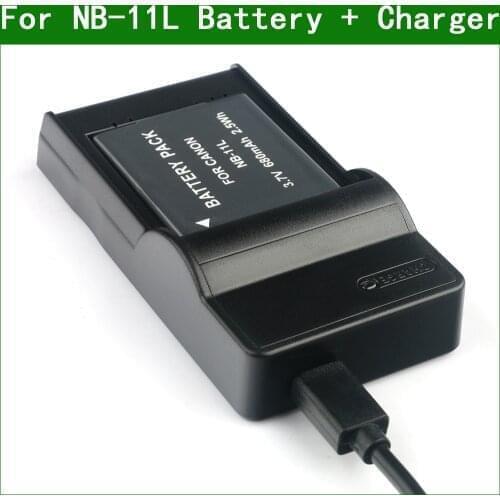 LANFULANG Replacement NB-11L NB-11LH Battery and Ultra Slim Charger for Canon PowerShot A2400 A3400 A4000 A4050 IS CB-2LF