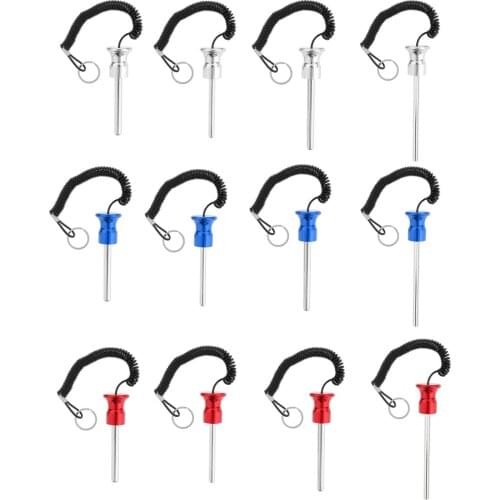 Magnetic Universal Weight Stack Pin with Lanyard Aluminum Alloy Strength Training Gym Equipment Parts