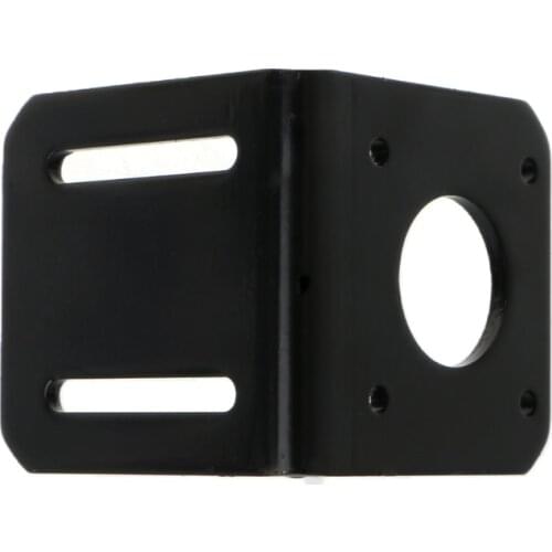 Mounting Bracket Holder For Nema 17 Stepper Motor 3D Printer Black 42mm Alloy Steel