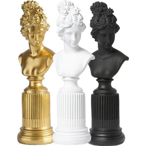 Nordic plaster sculpture resin modern creative artwork decoration living room home office decoration