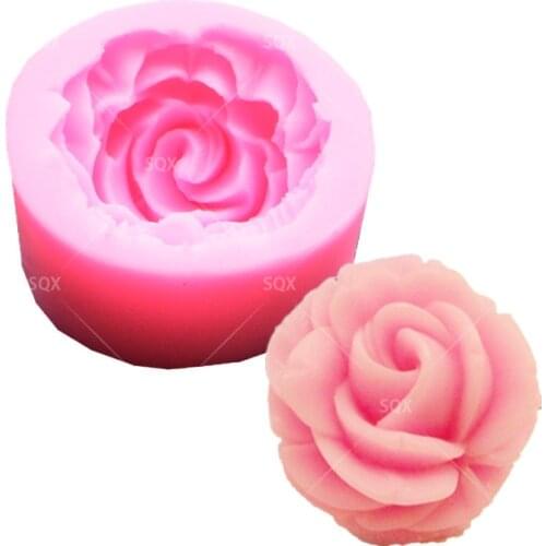 Flower / Rose Shaped Silicone Fondant Mould Cake Decorating Baking Tools Kitchen Accessories SQ1461